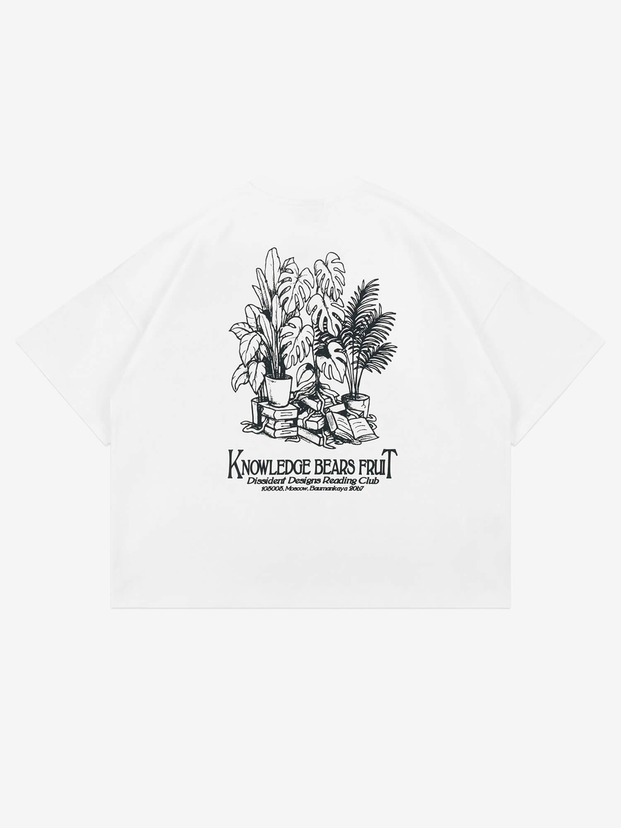 DISSIDENT — Футболка Knowledge Oversized Tee in Milk