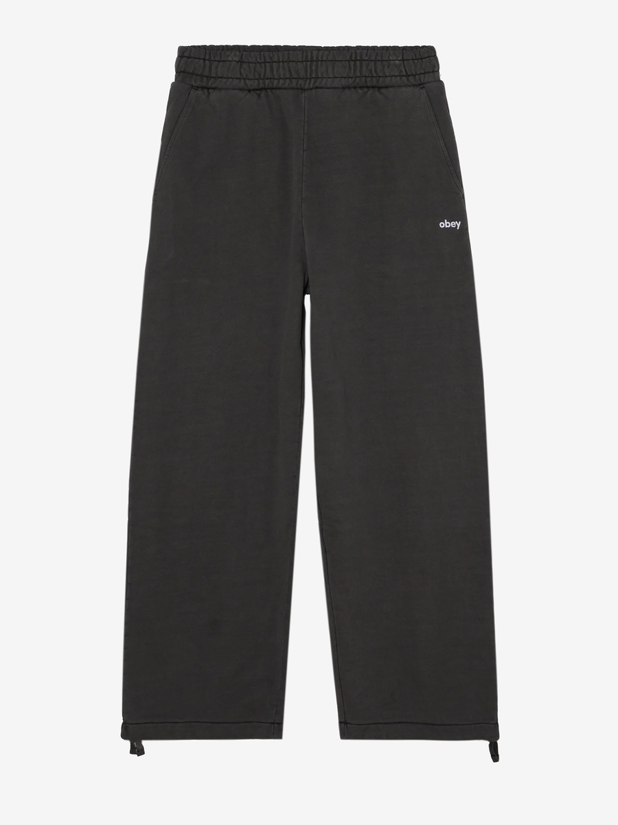 OBEY — Штаны Lowercase Straight Leg Sweatpant Pigment Digital Black
