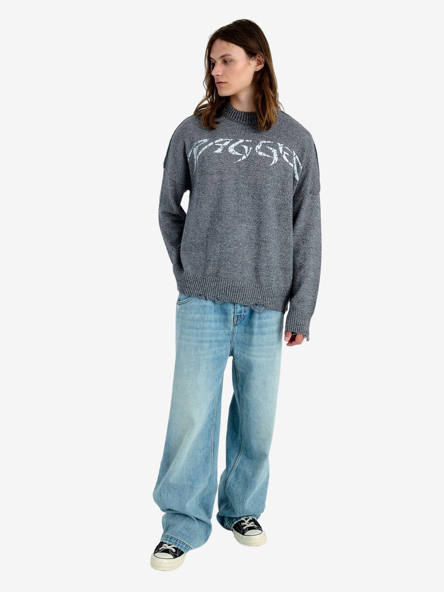 THE RAGGED PRIEST — Свитер Вязаный Direction Knit Acis Wash Black