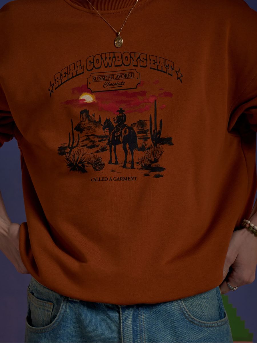 CALLED A GARMENT — Свитшот Chocolate карамель
