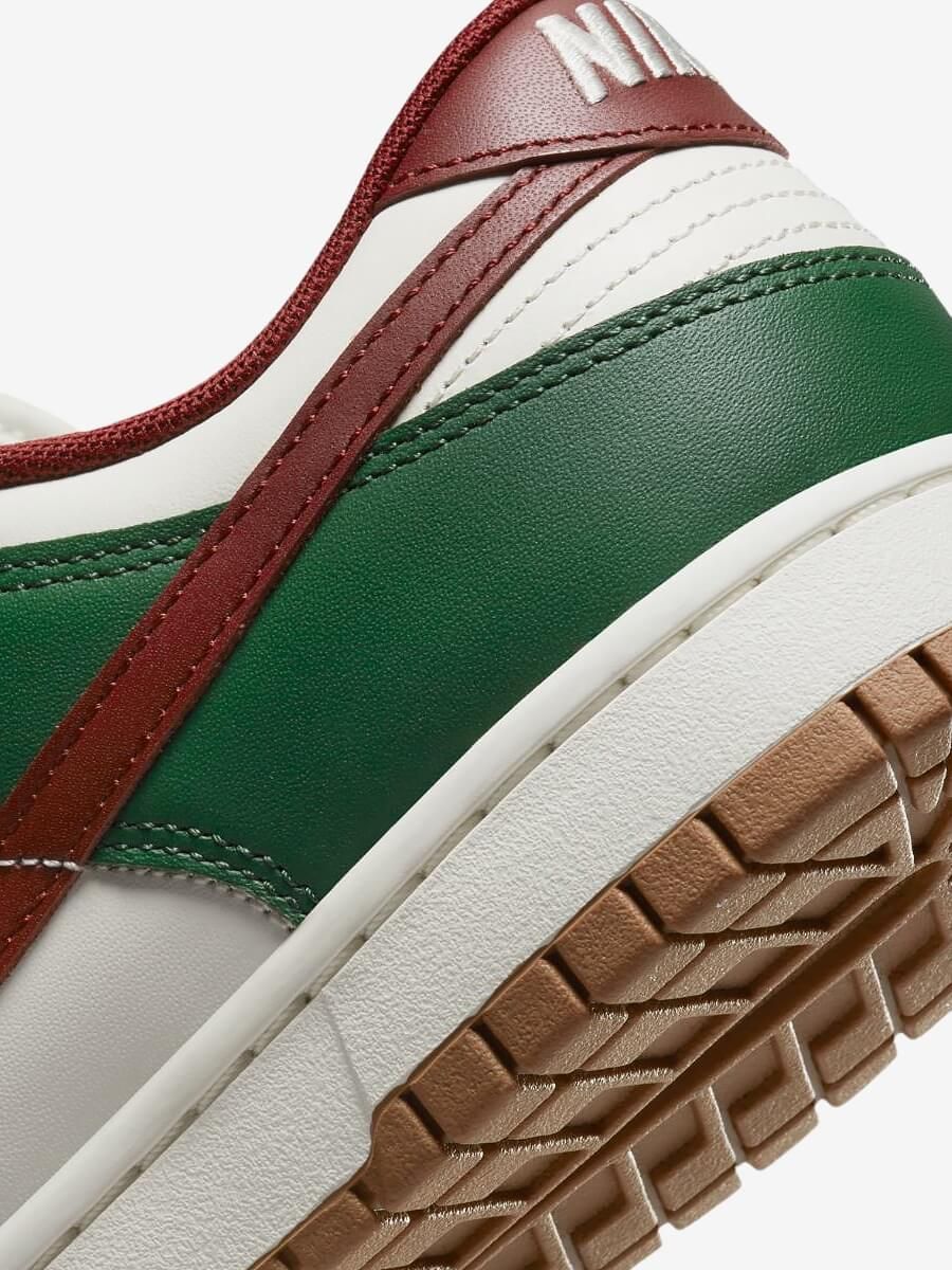 NIKE — Кроссовки Dunk Low Retro Green/Beige/Bordo