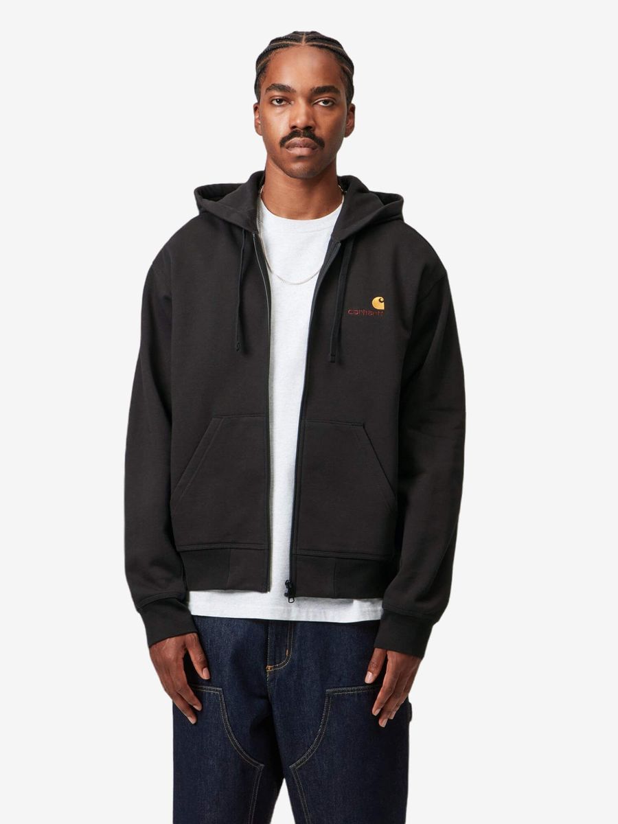 CARHARTT WIP — Zip-Худи American Script Black