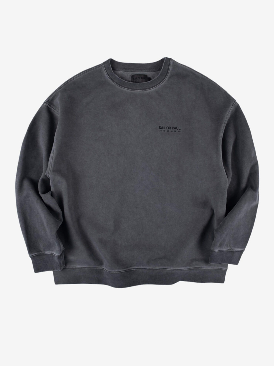 SAILOR PAUL — Свитшот Abstract Digits Garment Серый Окрашенный