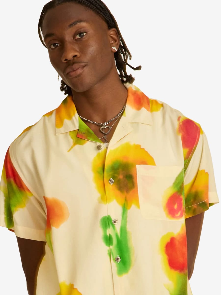 OBEY — Рубашка Kinney Woven Cream Multi