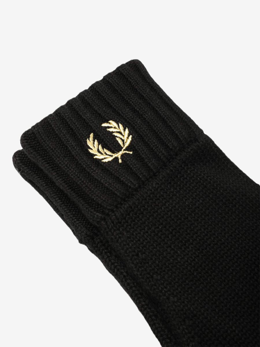 FRED PERRY — Перчатки Laurel Wreath Black/White