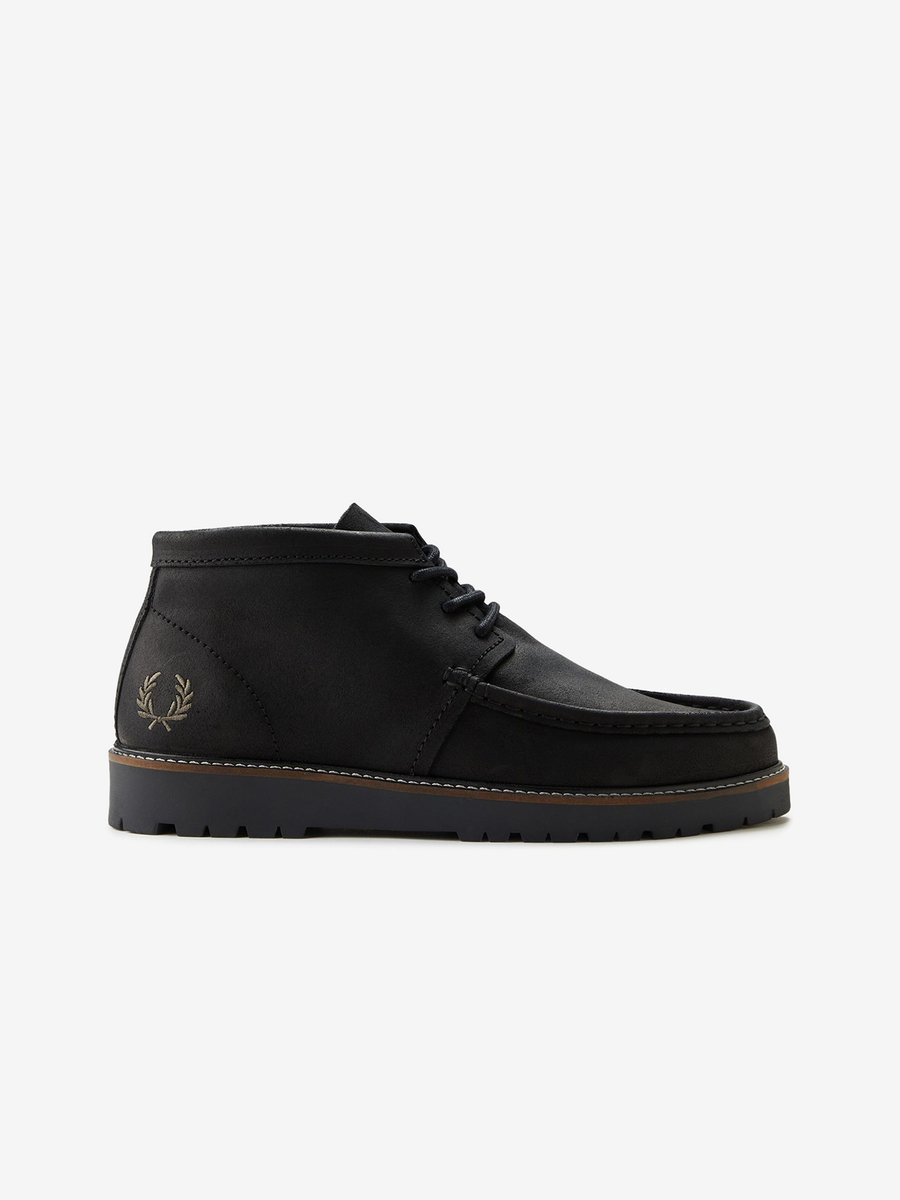 FRED PERRY — Ботинки Waxed Suede Kenny Boot Black