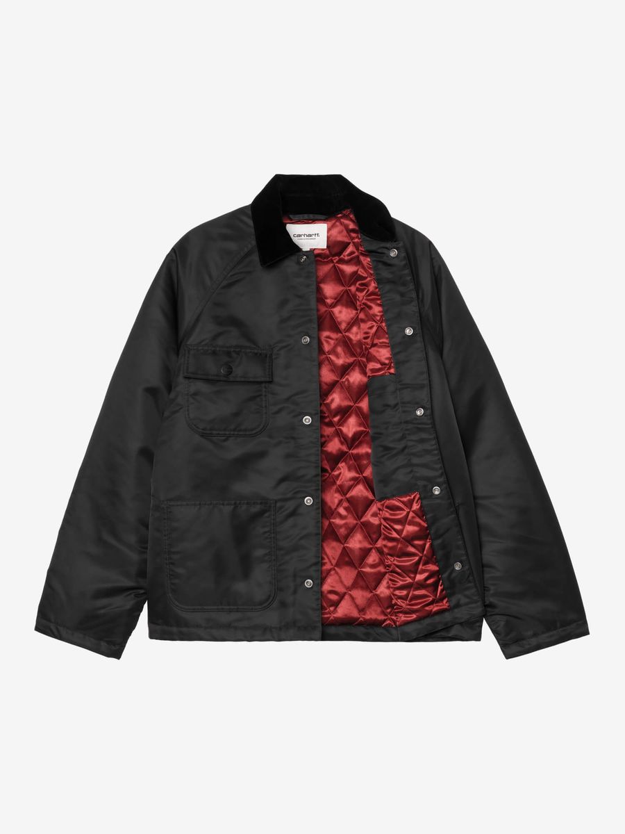 CARHARTT WIP — Куртка Alumni Chore Coat Black/Scarlet