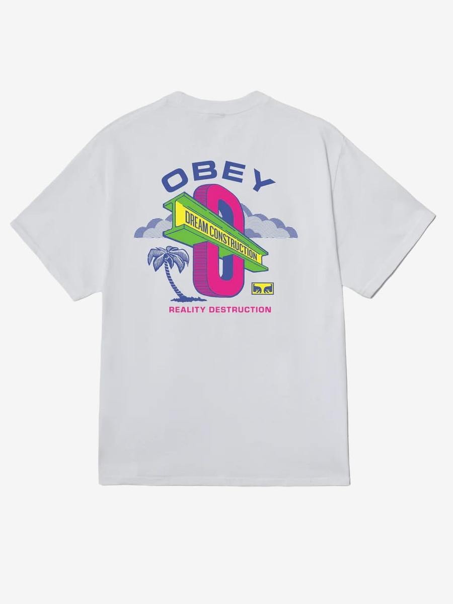 OBEY — Футболка Dream Construction White