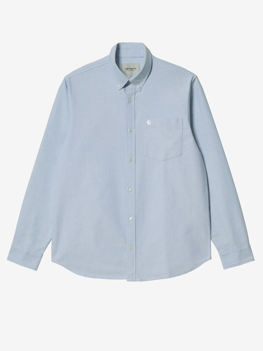 CARHARTT WIP — Рубашка L/S C-Logo Bleach/White