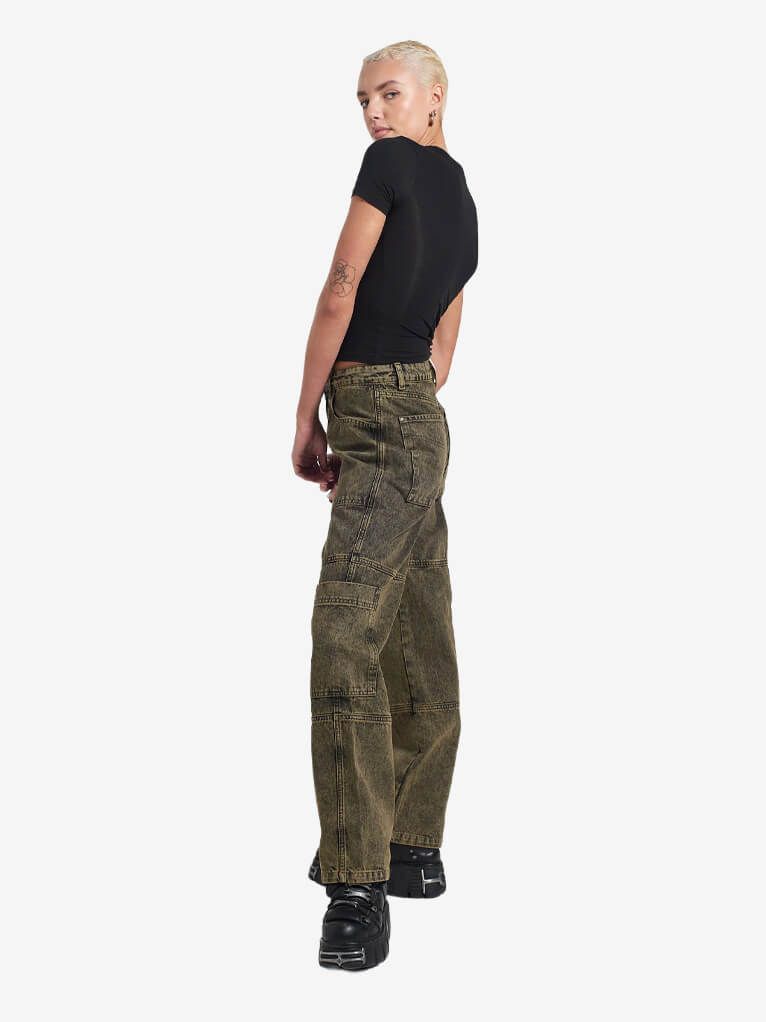 THE RAGGED PRIEST — Sand Wash Combat Jeans