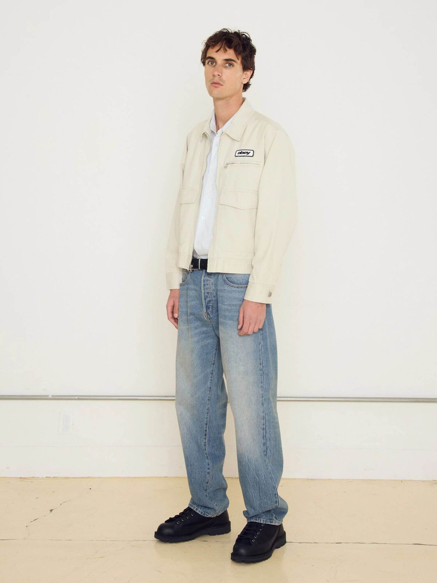OBEY — Джинсы Classic Baggy Denim Heavy Vintage Light Indigo