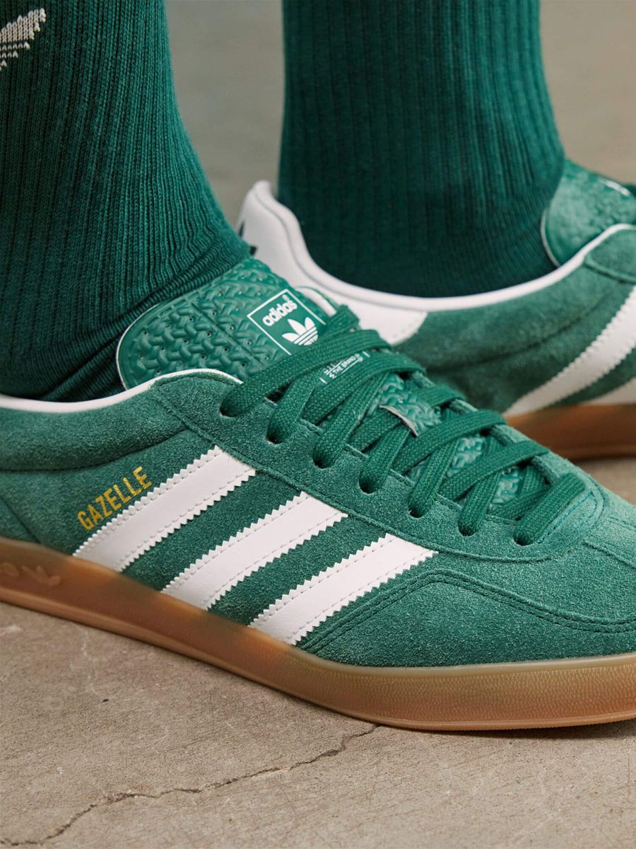 ADIDAS ORIGINALS — Gazelle Indoor Collegiate Green/White/Gum