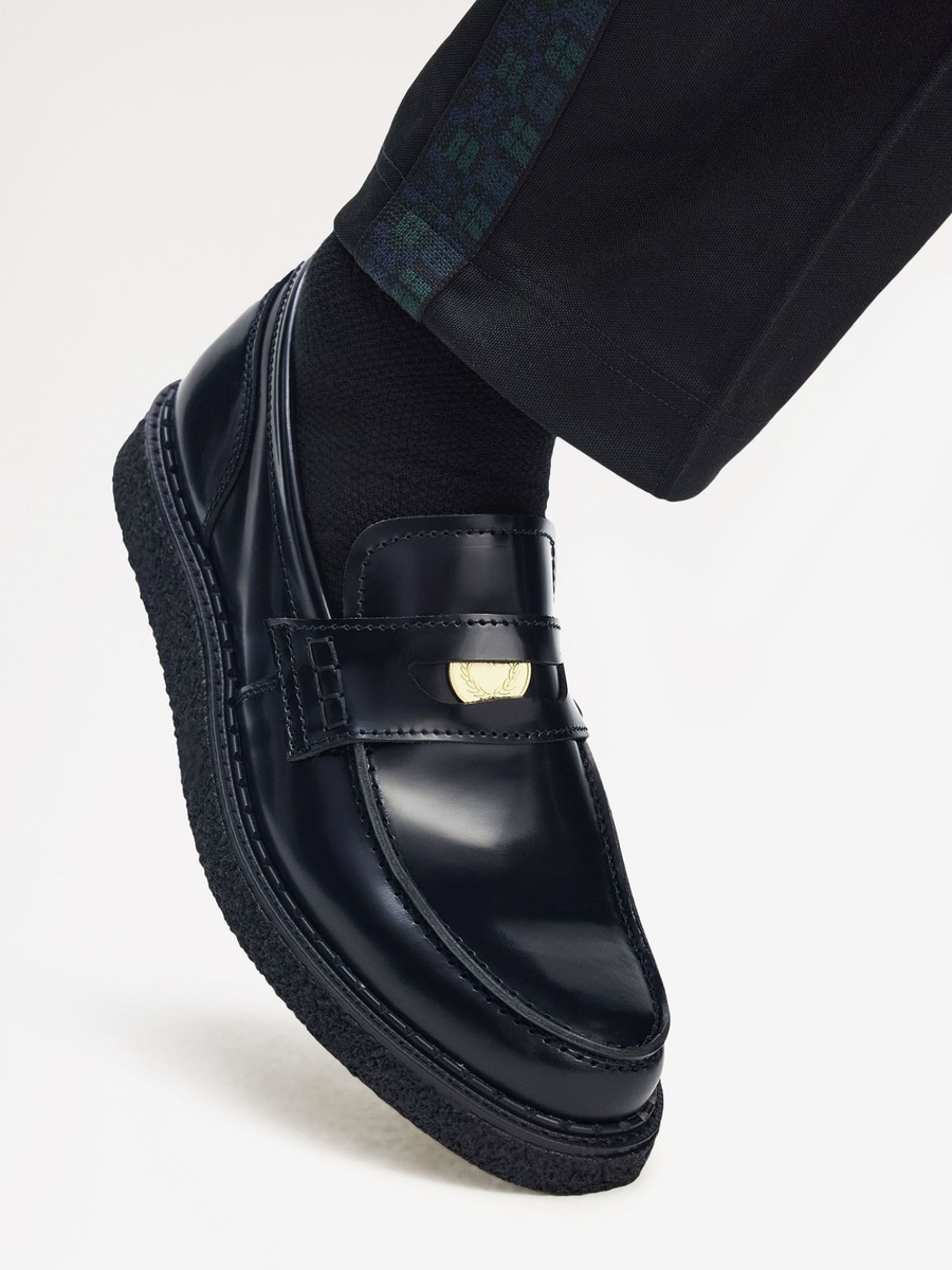 FRED PERRY — Туфли George Cox Leather Penny Loafer Black