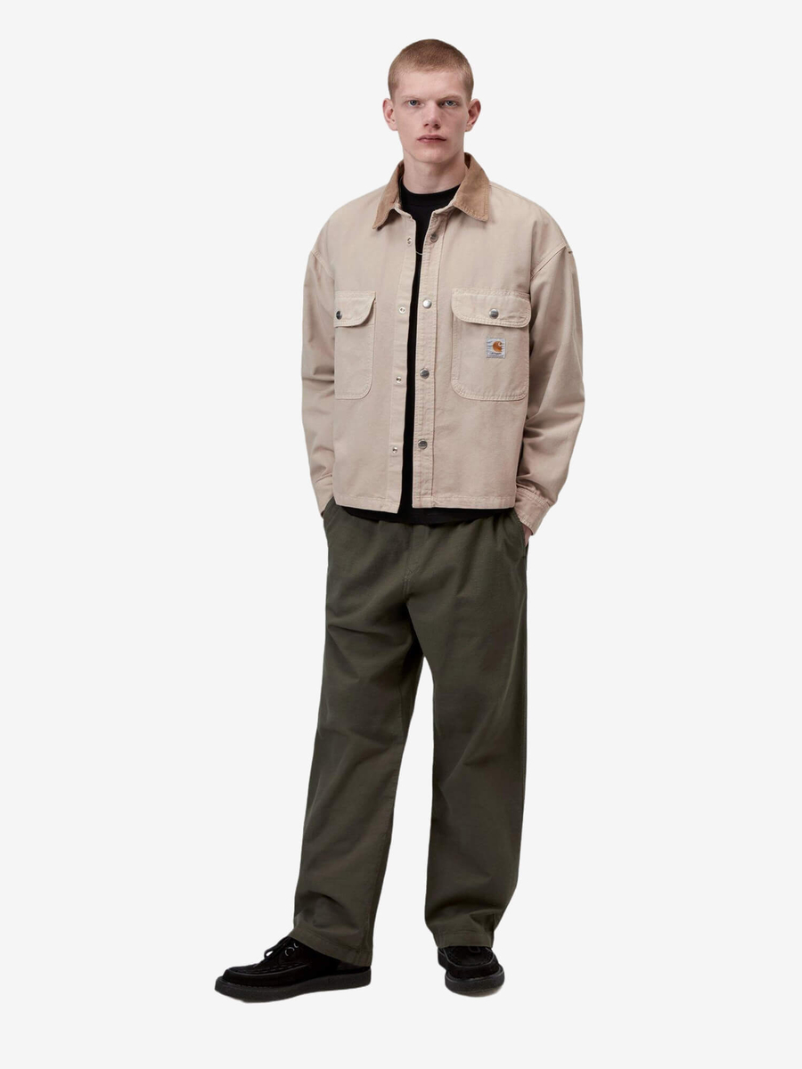 CARHARTT WIP — Овершот Prescott Shirt Jac String/Leather (Garment Dyed)