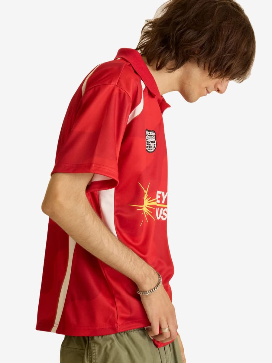 OBEY — Футболка Джерси Soccer Jersey Red Multi