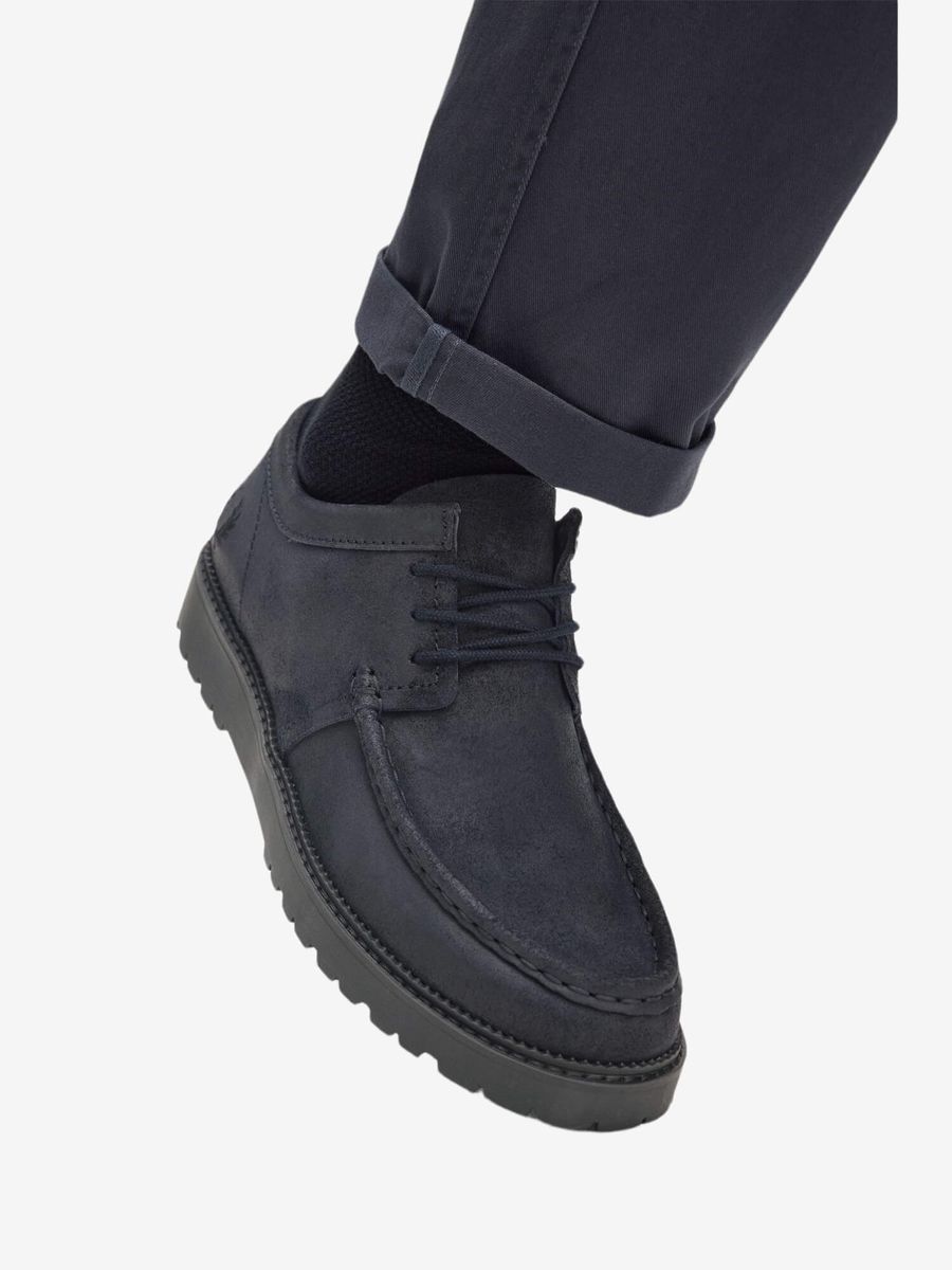 FRED PERRY — Ботинки Kenney Low Waxed Suede Anchor Grey