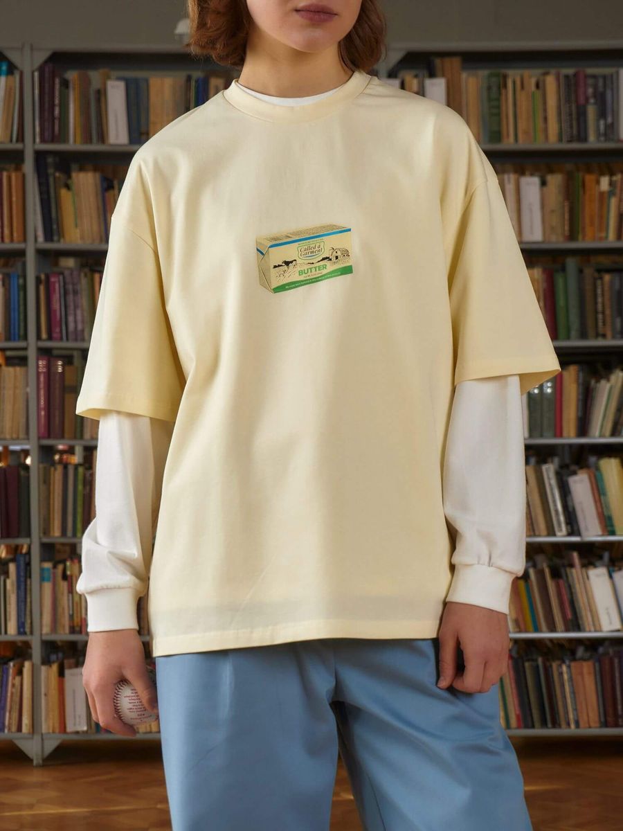 CALLED A GARMENT — Футболка BUTTER Масленый