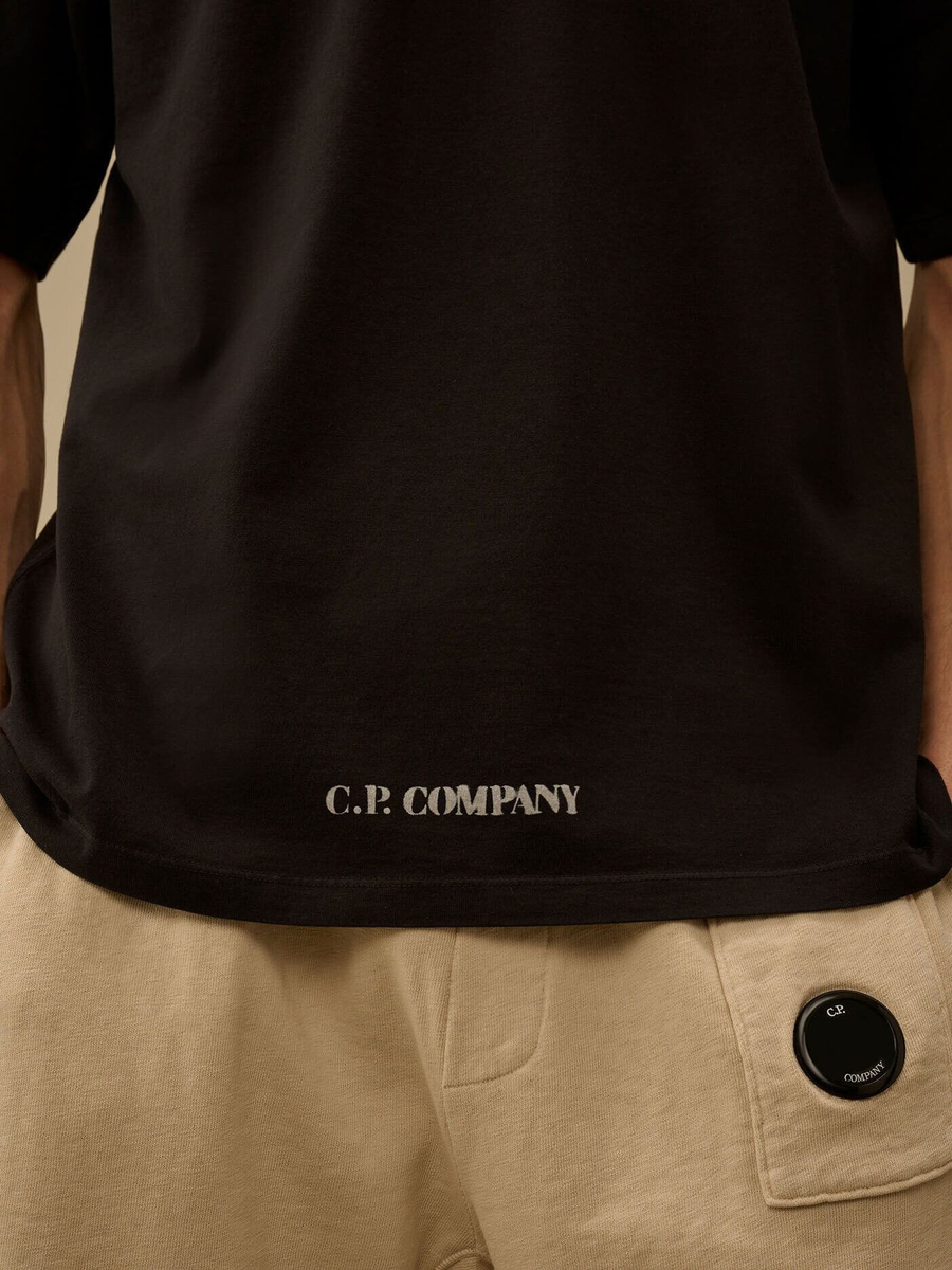 C.P. COMPANY — Футболка 1020 Jersey SS Tee Stencil Black