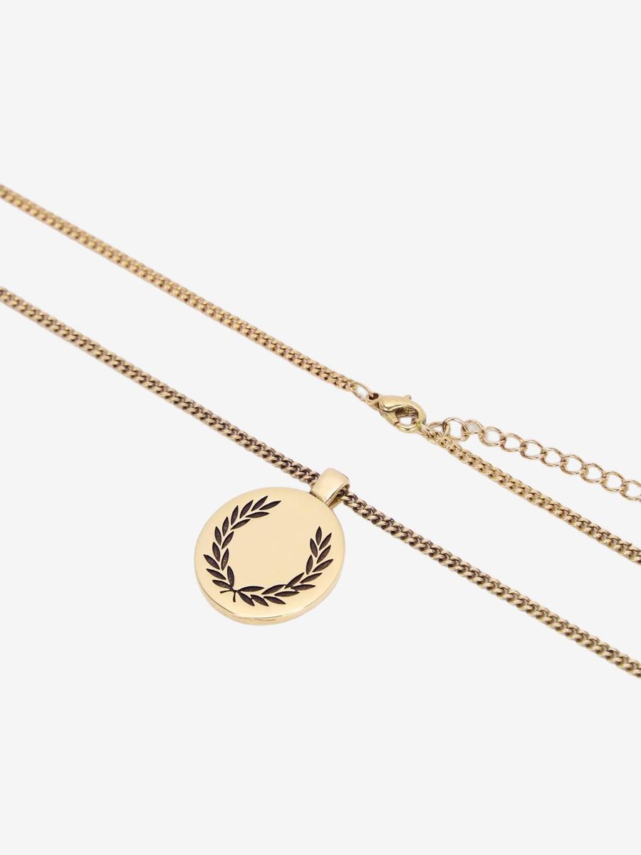 FRED PERRY — Подвеска Laurel Wreath Pendant Necklace Gold
