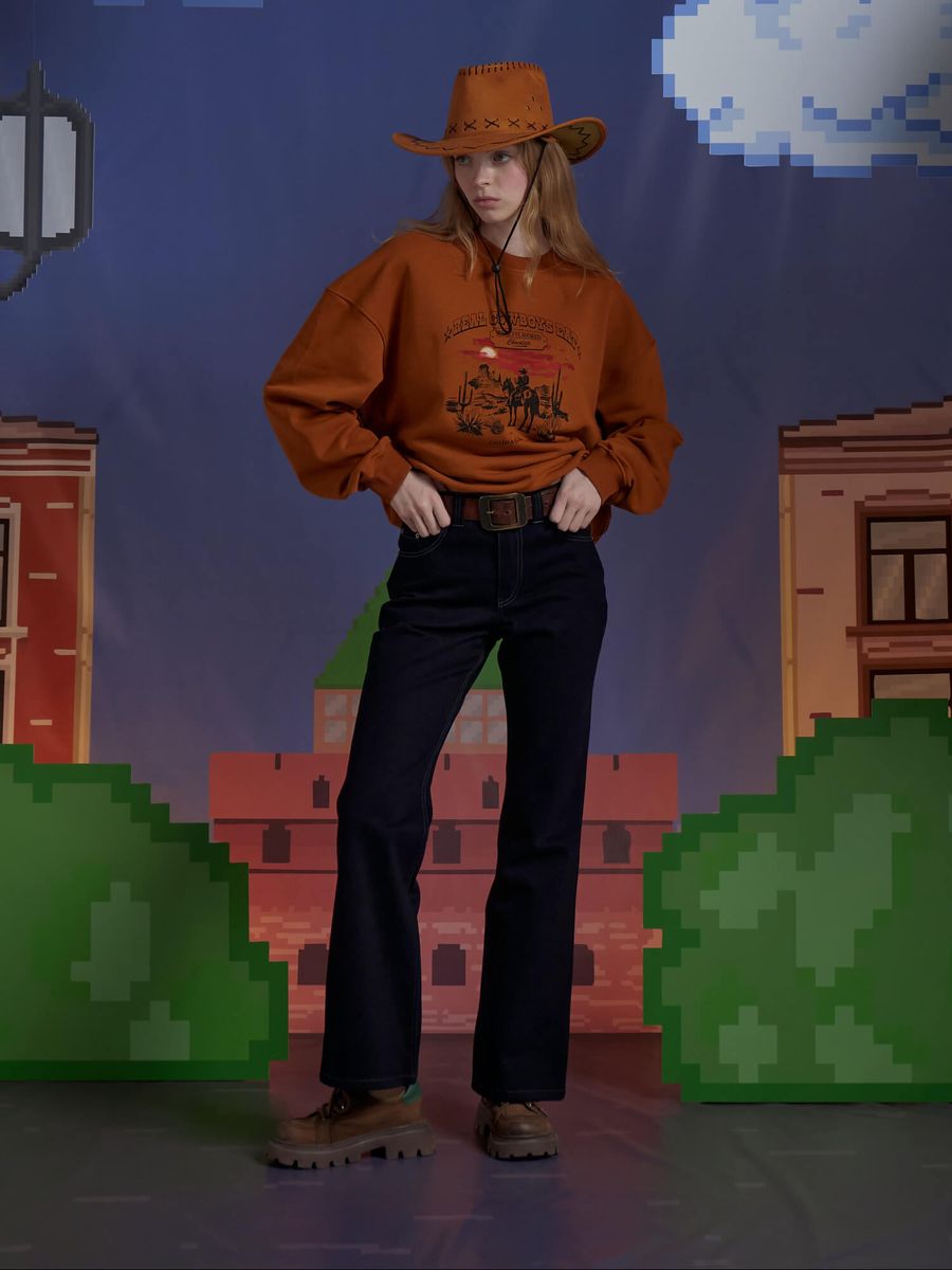 CALLED A GARMENT — Свитшот Chocolate карамель