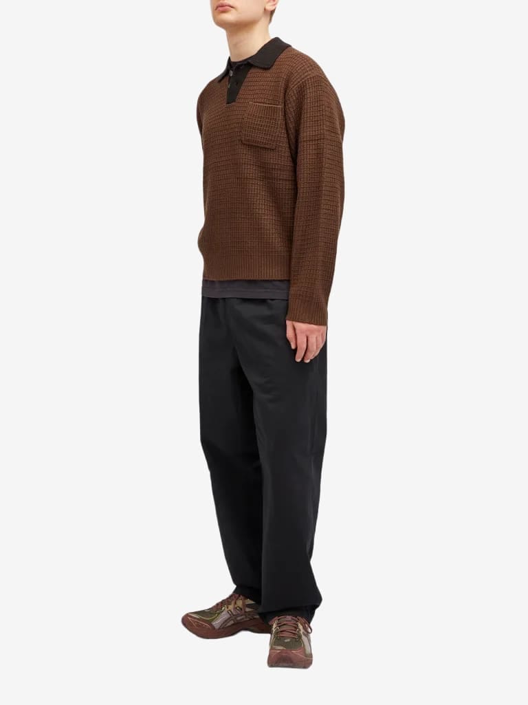OBEY — Свитер-Поло Danny Polo Dark Brown
