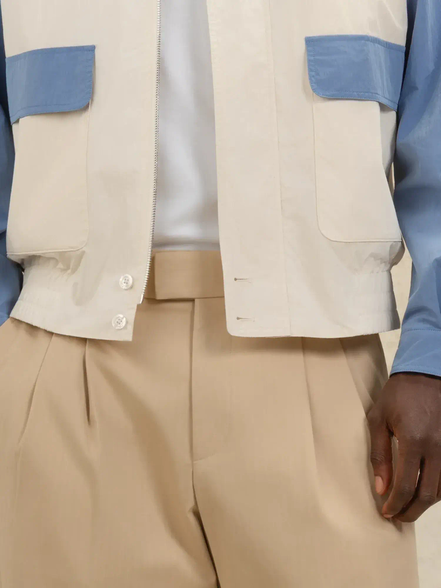 DRÔLE DE MONSIEUR — Куртка Veste Nylon Sport Drôle Danseurs Off White