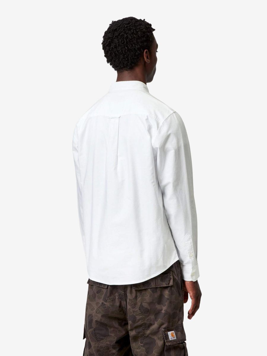 CARHARTT WIP — Рубашка L/S C-Logo White/Dark Navy