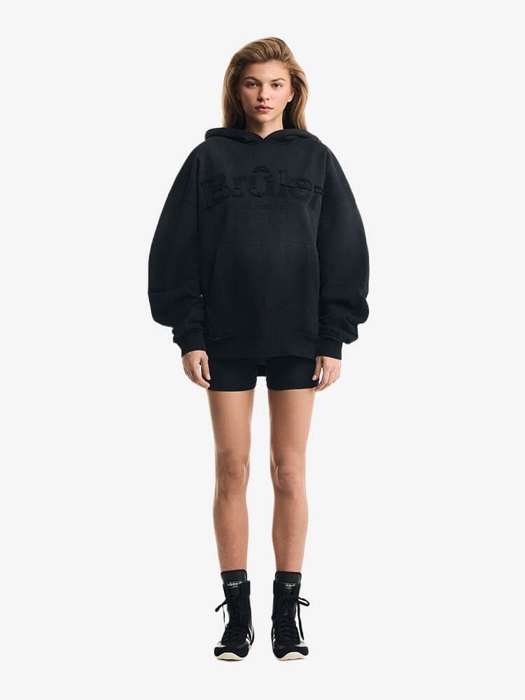 BRÛLER D’AMOUR — Худи Ombre Brûlée Graphite (Garment Wash)