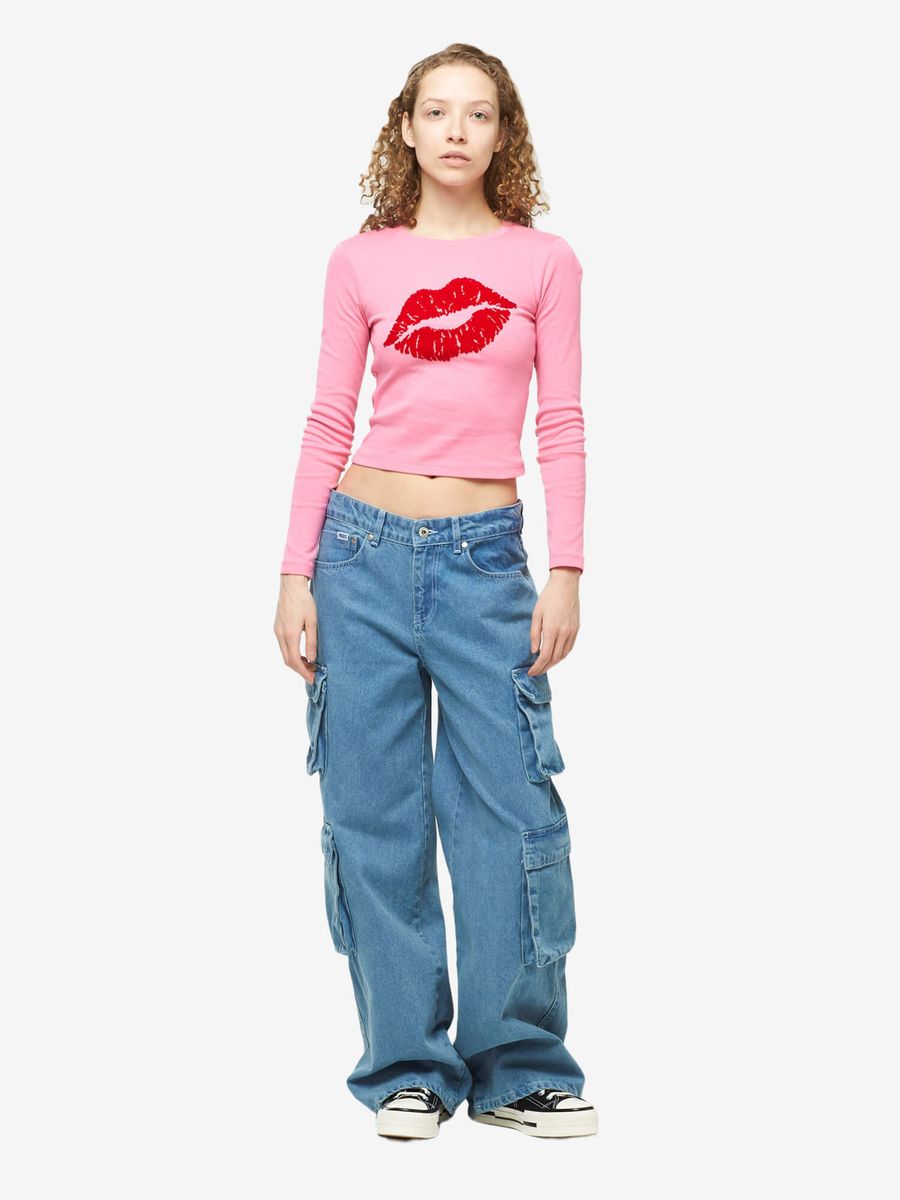 THE RAGGED PRIEST — Mid Blue Combat Release Jeans
