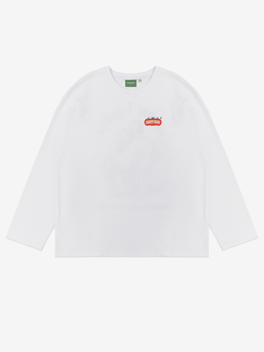 DISSIDENT — Лонгслив Organic Longsleeve in White