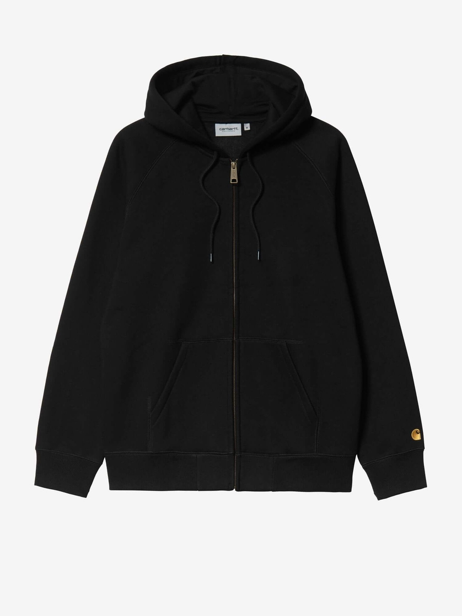 CARHARTT WIP — Худи ZIP Chase Black/Gold