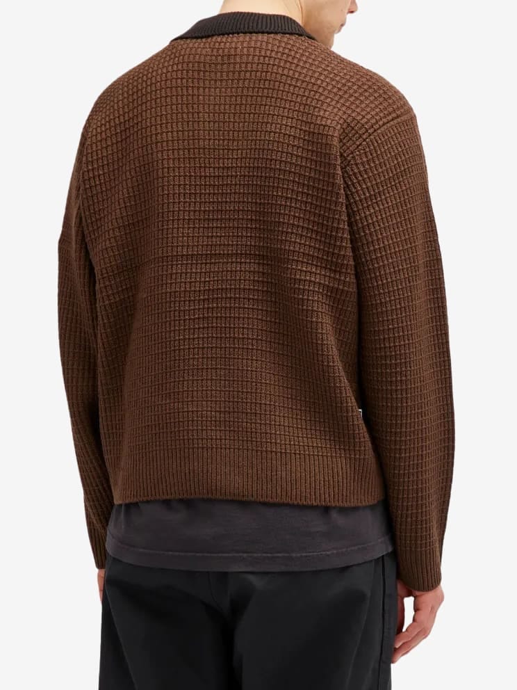 OBEY — Свитер-Поло Danny Polo Dark Brown