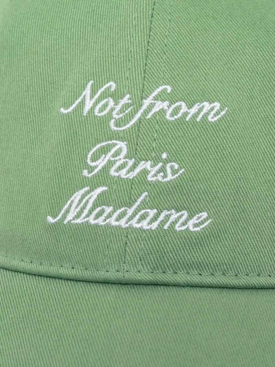 DRÔLE DE MONSIEUR — Кепка Casquette Slogan Calligraphy Light Green