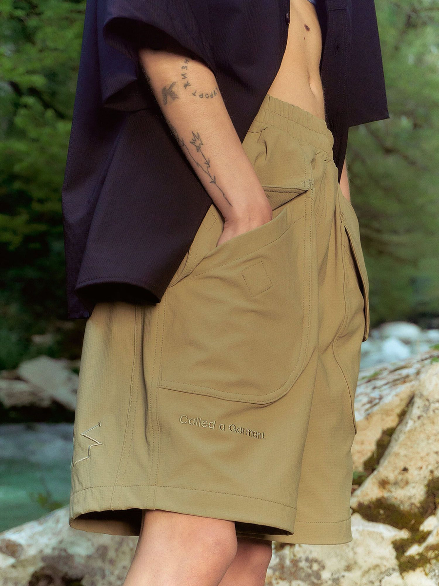 CALLED A GARMENT — Шорты Hikercore Белый Песок