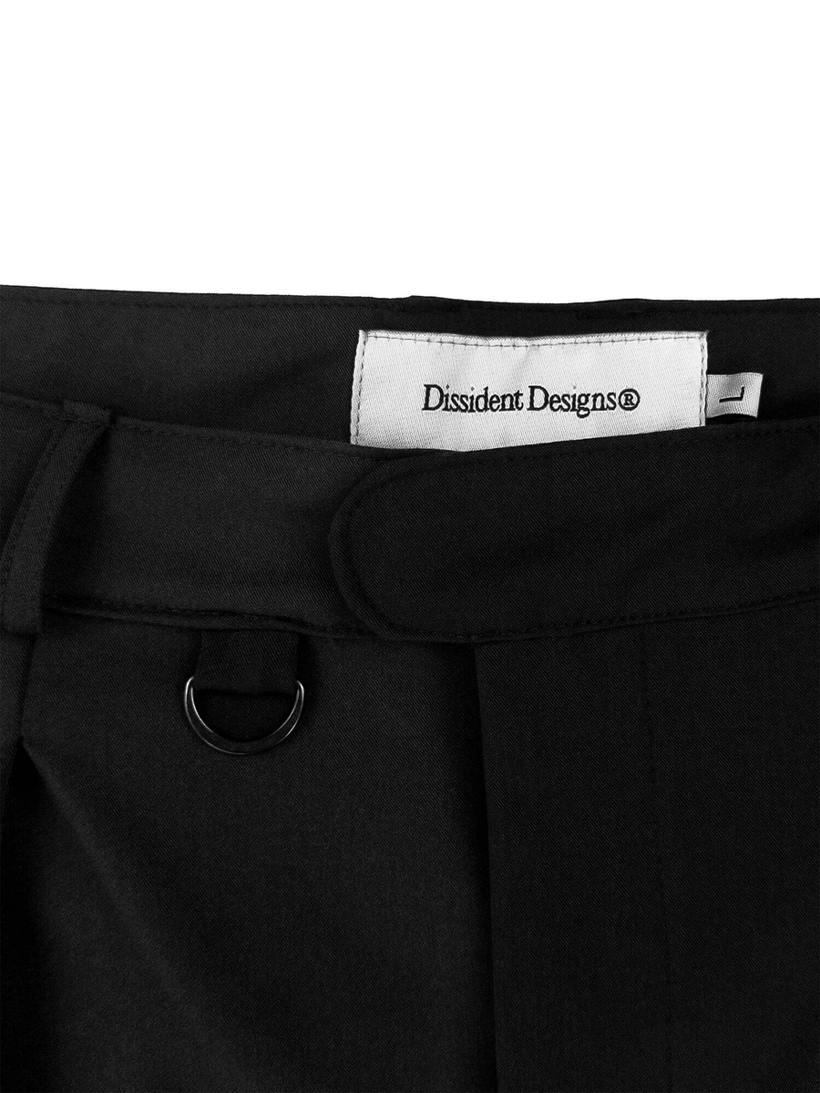 DISSIDENT — Штаны Graduate Wide Trousers in Black