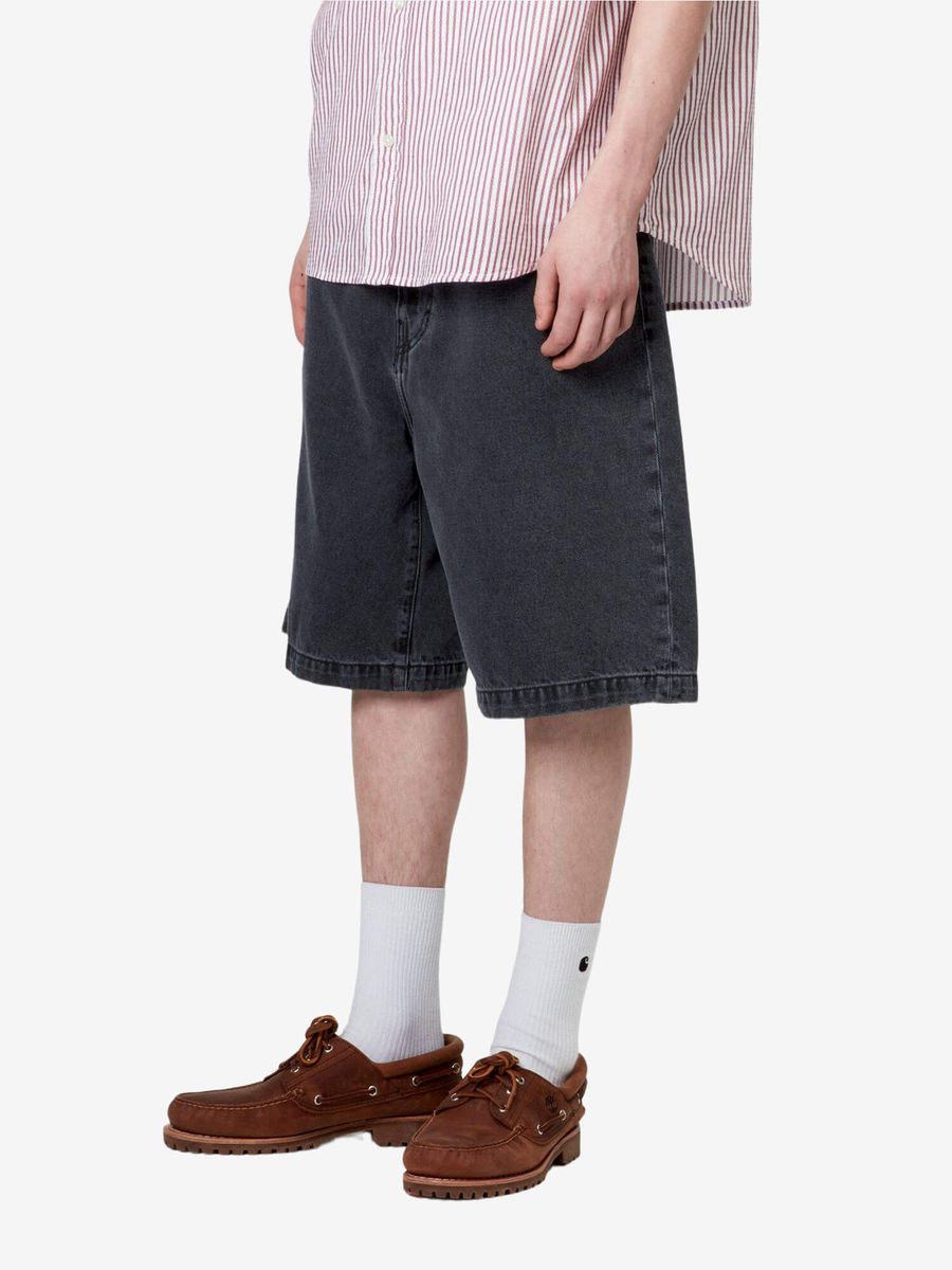 CARHARTT WIP — Шорты Landon Black (Heavy Stone Wash)