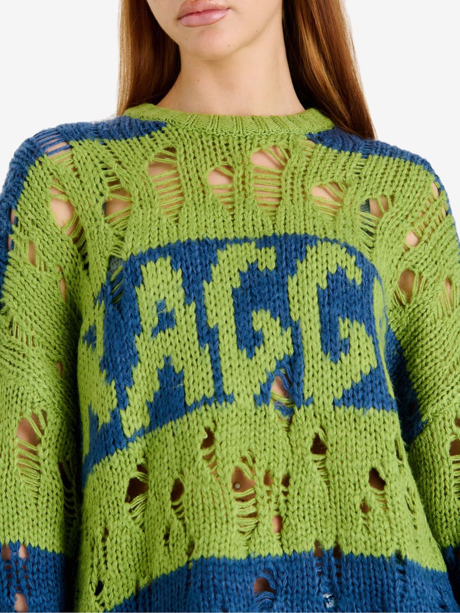 THE RAGGED PRIEST — Свитер Sublime Knit Blue/Green