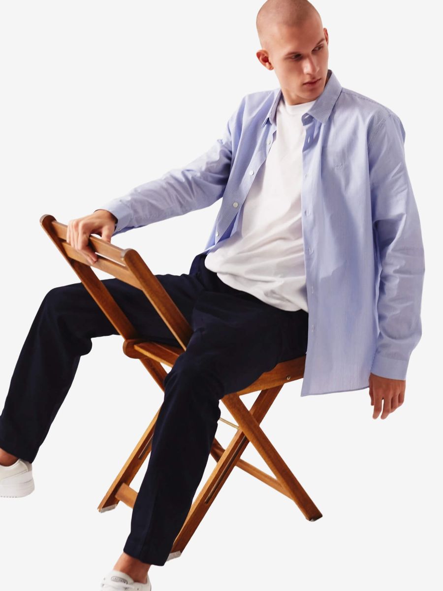 LACOSTE — Футболка Slim Fit White