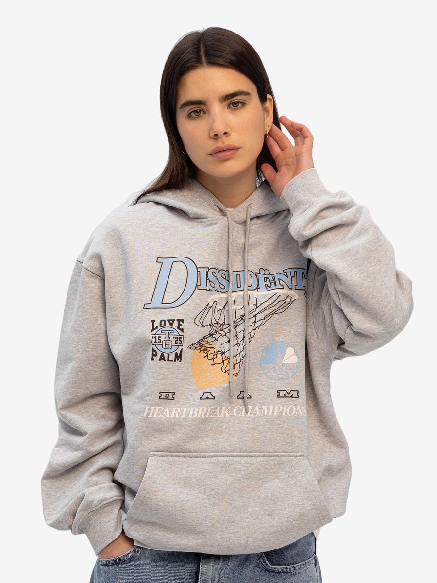 DISSIDENT — Худи Heartbreak Champs Grey Melange