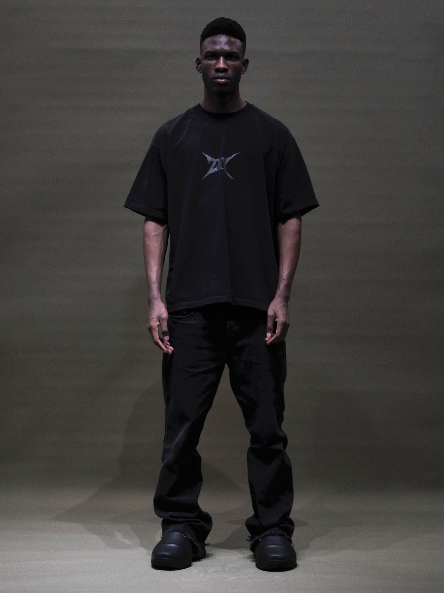 ZNY — Футболка Skull Washed Tee FW26 Black