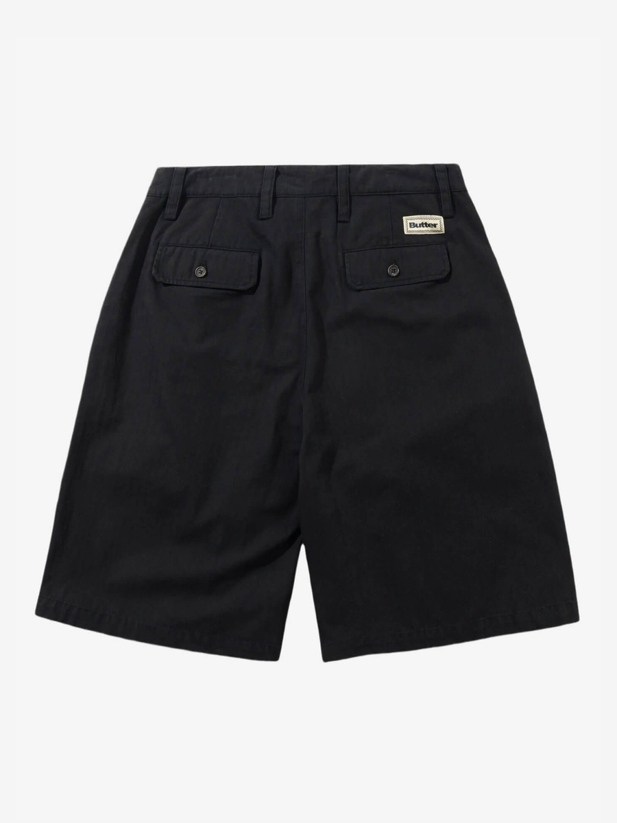 BUTTER GOODS — Шорты Pleated Shorts Washed Black
