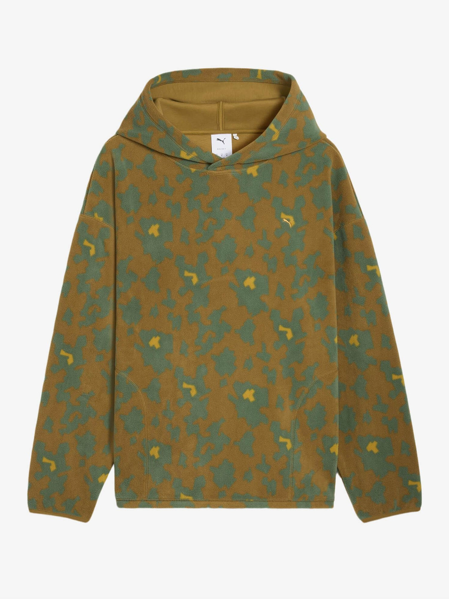 PUMA — Худи AOP Fleece Hoodie Camo Brown