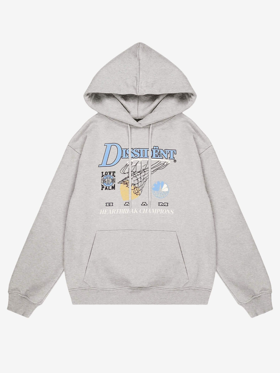DISSIDENT — Худи Heartbreak Champs Grey Melange