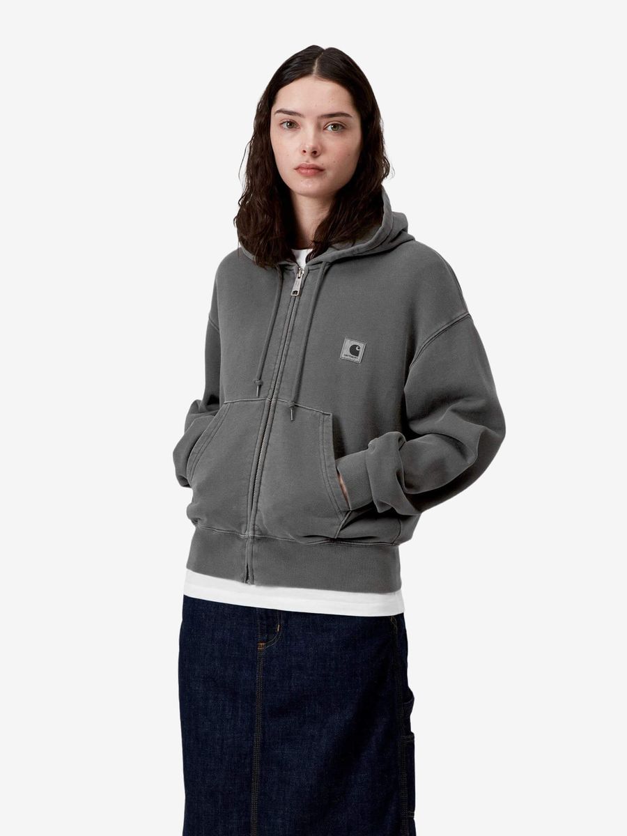 CARHARTT WIP — Куртка W' Hooded Nelson Jacket Black (Garment Dyed)