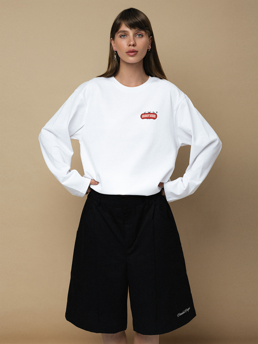 DISSIDENT — Лонгслив Organic Longsleeve in White