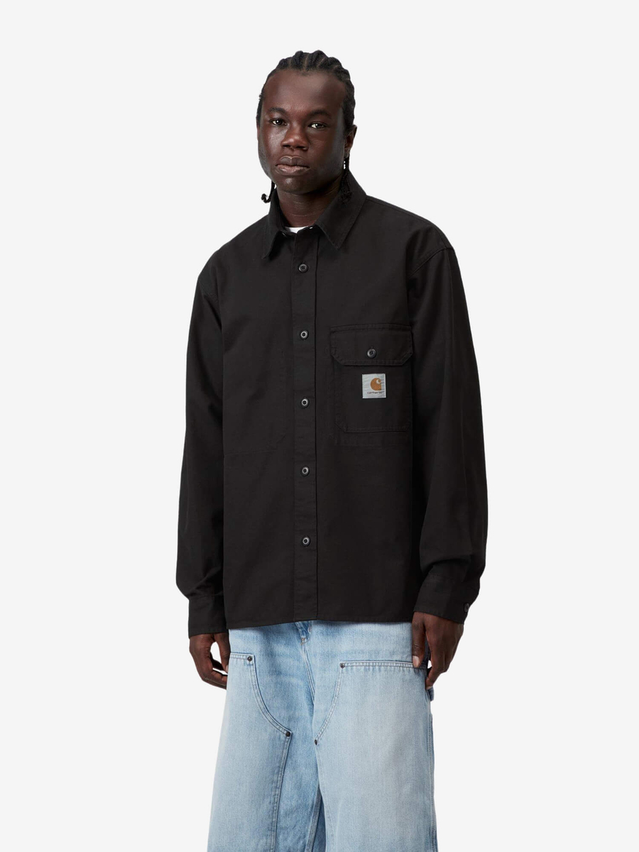 CARHARTT WIP — Овершот Reno Shirt Jac Black