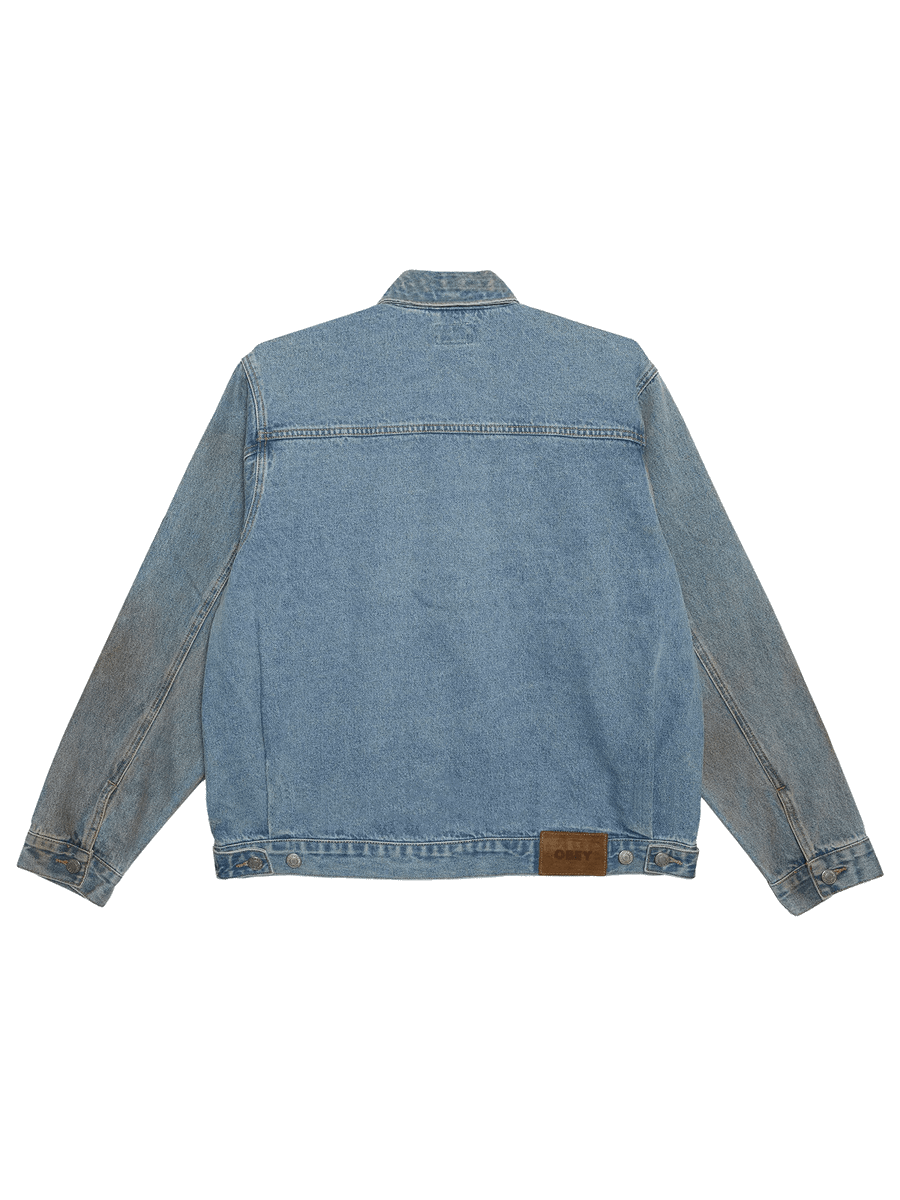 OBEY — Куртка Base Trucker Jacket Havy Vintage Light Indigo