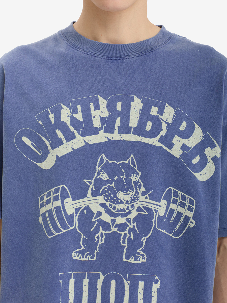 ОКТЯБРЬ — Футболка AW'26 Shop Tee Navy