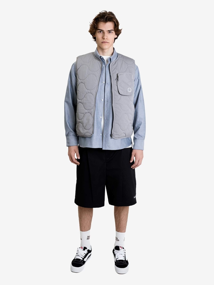 DISSIDENT — Жилетка Quilted Marble Vest in Grey