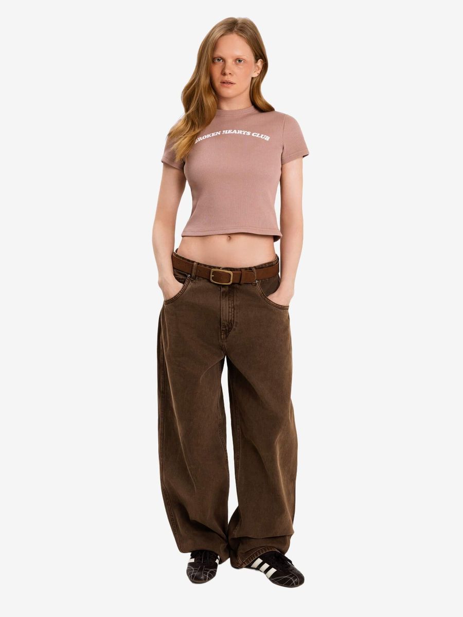 DISSIDENT — Футболка BHC Arch Baby Tee Dusty Rose